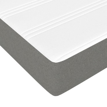 vidaXL Στρώμα με Pocket Springs για Παιδιά Μεσαίας Σκληρότητας Σκ Γκρι 80x160cm Υφασμάτινο 1 τεμ. - Μονό