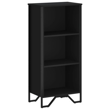 vidaXL Βιβλιοθήκη Μαύρη 50x31x106cm από Επεξεργασμένο Ξύλο 1 τεμ.