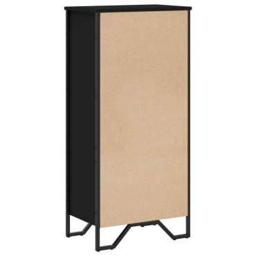 vidaXL Βιβλιοθήκη Μαύρη 50x31x106cm από Επεξεργασμένο Ξύλο 1 τεμ.