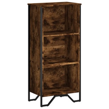 vidaXL Βιβλιοθήκη Καπνιστή Δρυς 50x31x106cm από Επεξεργασμένο Ξύλο 1 τεμ.
