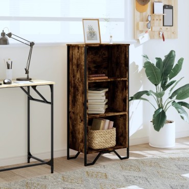 vidaXL Βιβλιοθήκη Καπνιστή Δρυς 50x31x106cm από Επεξεργασμένο Ξύλο 1 τεμ.