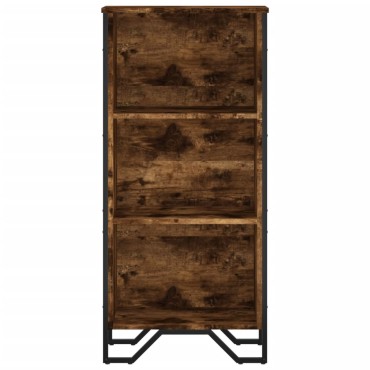 vidaXL Βιβλιοθήκη Καπνιστή Δρυς 50x31x106cm από Επεξεργασμένο Ξύλο 1 τεμ.