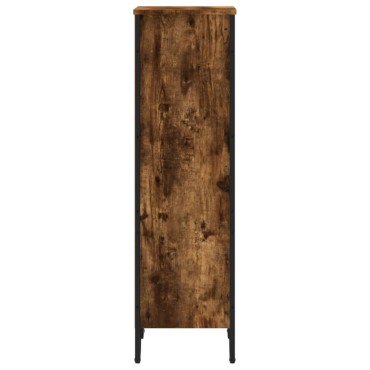 vidaXL Βιβλιοθήκη Καπνιστή Δρυς 50x31x106cm από Επεξεργασμένο Ξύλο 1 τεμ.