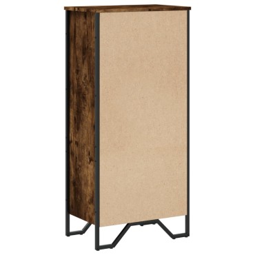 vidaXL Βιβλιοθήκη Καπνιστή Δρυς 50x31x106cm από Επεξεργασμένο Ξύλο 1 τεμ.