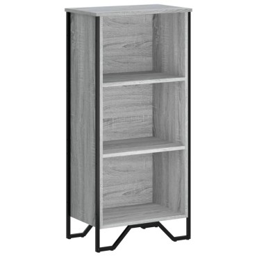 vidaXL Βιβλιοθήκη Γκρι Sonoma 50x31x106cm από Επεξεργ. Ξύλο 1 τεμ.