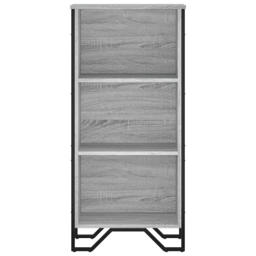 vidaXL Βιβλιοθήκη Γκρι Sonoma 50x31x106cm από Επεξεργ. Ξύλο 1 τεμ.
