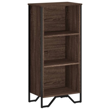 vidaXL Βιβλιοθήκη Καφέ Δρυς 50x31x106cm από Επεξεργασμένο Ξύλο 1 τεμ.