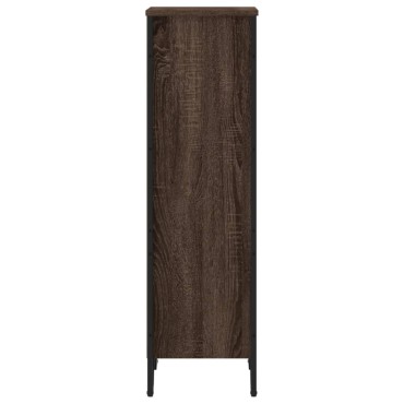 vidaXL Βιβλιοθήκη Καφέ Δρυς 50x31x106cm από Επεξεργασμένο Ξύλο 1 τεμ.