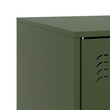 vidaXL Έπιπλο Τηλεόρασης Πράσινο Λαδί 99x39x44cm από Ατσάλι