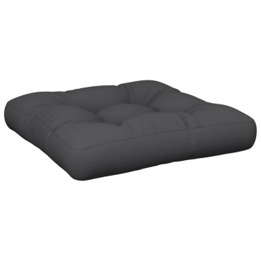 vidaXL Μαξιλάρι Παλέτας Μαύρο 58x58x10cm Υφασμάτινο