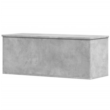 vidaXL Κουτί Αποθήκευσης Γκρι Σκυροδέματος 90x35x35cm Επεξεργ. Ξύλο 1 τεμ.