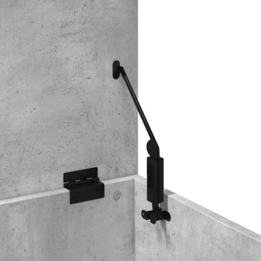 vidaXL Κουτί Αποθήκευσης Γκρι Σκυροδέματος 90x35x35cm Επεξεργ. Ξύλο 1 τεμ.