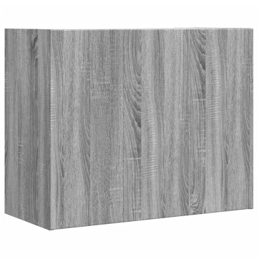 vidaXL Ντουλάπι Τοίχου Γκρι Sonoma 75x35x60cm από Επεξεργασμένο Ξύλο 1 τεμ.