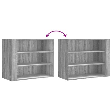 vidaXL Ντουλάπι Τοίχου Γκρι Sonoma 75x35x60cm από Επεξεργασμένο Ξύλο 1 τεμ.