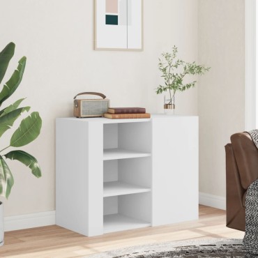 vidaXL Ντουλάπι Τοίχου Λευκό 75x35x60cm από Επεξεργασμένο Ξύλο 1 τεμ.