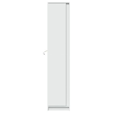 vidaXL Ντουλάπι με LED Λευκό 41,5x32,5x200cm από Επεξεργασμένο Ξύλο 1 τεμ.