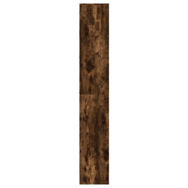 vidaXL Ντουλάπι με LED Δρυς 41,5x32,5x200cm από Επεξεργασμένο Ξύλο 1 τεμ.