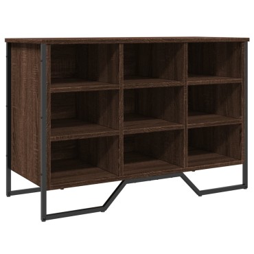 vidaXL Παπουτσοθήκη Καπνιστή Δρυς 90x38x61,5cm από Επεξεργασμένο Ξύλο