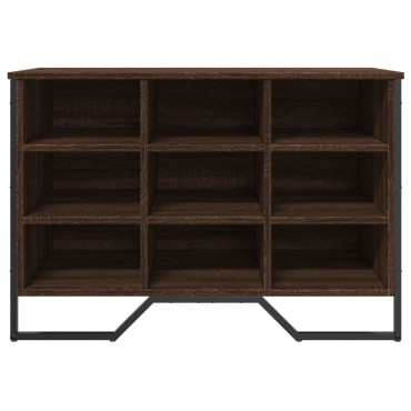 vidaXL Παπουτσοθήκη Καπνιστή Δρυς 90x38x61,5cm από Επεξεργασμένο Ξύλο