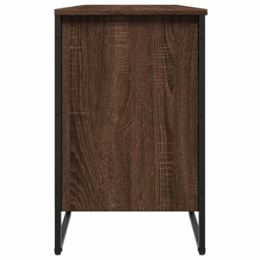 vidaXL Παπουτσοθήκη Καπνιστή Δρυς 90x38x61,5cm από Επεξεργασμένο Ξύλο