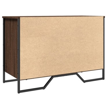 vidaXL Παπουτσοθήκη Καπνιστή Δρυς 90x38x61,5cm από Επεξεργασμένο Ξύλο