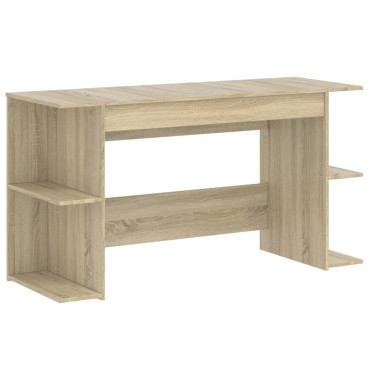 vidaXL Γραφείο Sonoma Δρυς 140x50x75cm από Επεξεργασμένο Ξύλο 1 τεμ.