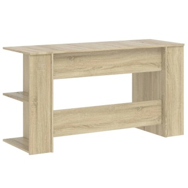 vidaXL Γραφείο Sonoma Δρυς 140x50x75cm από Επεξεργασμένο Ξύλο 1 τεμ.