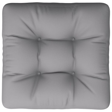 vidaXL Μαξιλάρι Παλέτας Γκρι 58x58x10cm από Ύφασμα