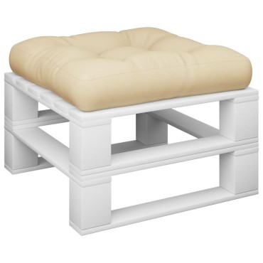 vidaXL Μαξιλάρι Παλέτας Μπεζ 58x58x10cm Υφασμάτινο