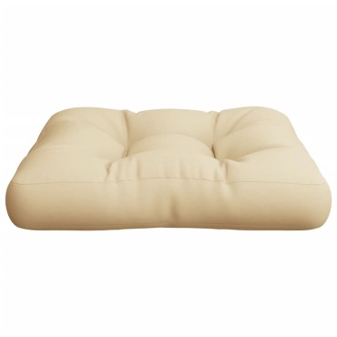 vidaXL Μαξιλάρι Παλέτας Μπεζ 58x58x10cm Υφασμάτινο