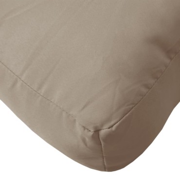 vidaXL Μαξιλάρι Παλέτας Taupe 58x58x10cm Υφασμάτινο