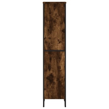 vidaXL Βιβλιοθήκη Καπνιστή Δρυς 50x31x137,5cm από Επεξεργασμένο Ξύλο 1 τεμ.