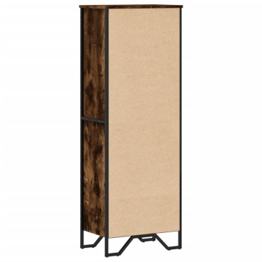 vidaXL Βιβλιοθήκη Καπνιστή Δρυς 50x31x137,5cm από Επεξεργασμένο Ξύλο 1 τεμ.