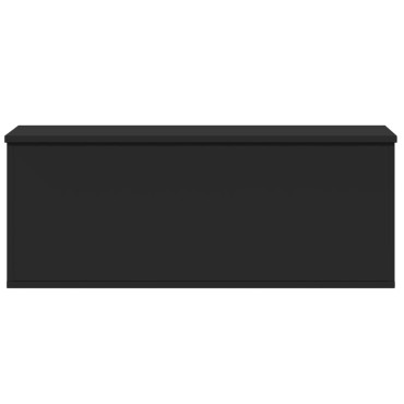 vidaXL Κουτί Αποθήκευσης Μαύρο 90x35x35cm Επεξεργασμένο Ξύλο 1 τεμ.