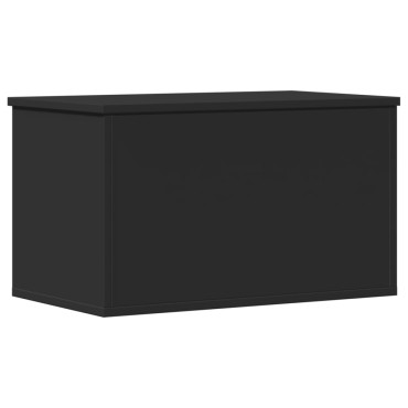 vidaXL Κουτί Αποθήκευσης Μαύρο 60x35x35cm Επεξεργασμένο Ξύλο 1 τεμ.