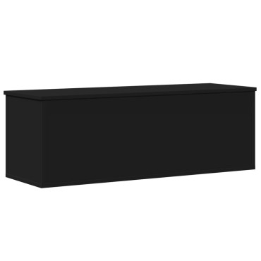 vidaXL Κουτί Αποθήκευσης Μαύρο 102x35x35cm Επεξεργασμένο Ξύλο 1 τεμ.