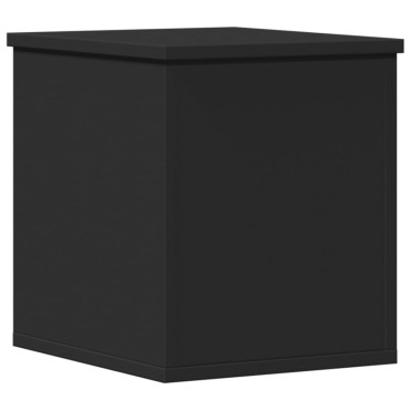 vidaXL Κουτί Αποθήκευσης Μαύρο 30x35x35cm Επεξεργασμένο Ξύλο 1 τεμ.
