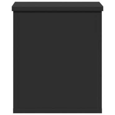 vidaXL Κουτί Αποθήκευσης Μαύρο 30x35x35cm Επεξεργασμένο Ξύλο 1 τεμ.