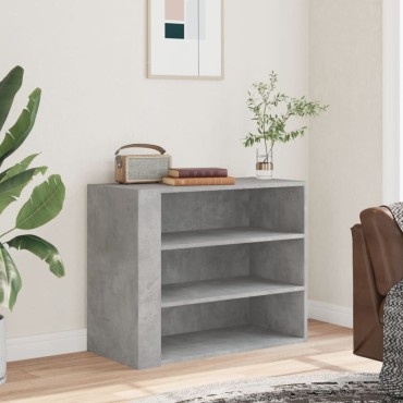 vidaXL Ντουλάπι Τοίχου Γκρι Σκυρ. 75x35x60cm Επεξεργασμένο Ξύλο 1 τεμ.