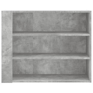 vidaXL Ντουλάπι Τοίχου Γκρι Σκυρ. 75x35x60cm Επεξεργασμένο Ξύλο 1 τεμ.
