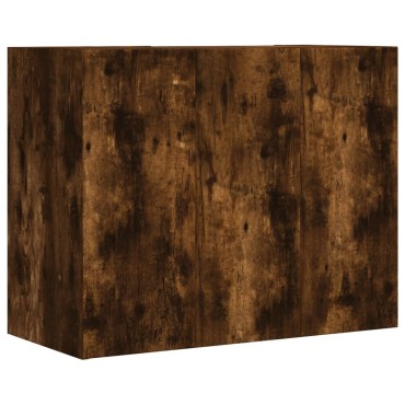 vidaXL Ντουλάπι Τοίχου Καπνιστή Δρυς 75x35x60cm Επεξεργασμένο Ξύλο 1 τεμ.