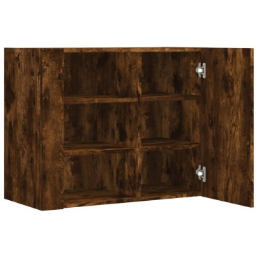vidaXL Ντουλάπι Τοίχου Καπνιστή Δρυς 75x35x60cm Επεξεργασμένο Ξύλο 1 τεμ.