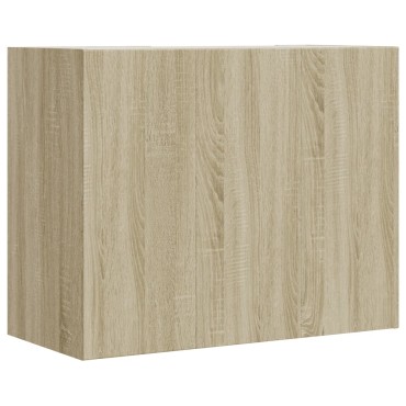 vidaXL Ντουλάπι Τοίχου Sonoma Δρυς 75x35x60cm Επεξεργασμένο Ξύλο 1 τεμ.