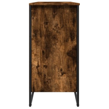 vidaXL Παπουτσοθήκη Καπνιστή Δρυς 80x38x78cm από Επεξεργασμένο Ξύλο