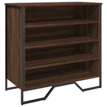 vidaXL Παπουτσοθήκη Καφέ Δρυς 80x38x78cm από Επεξεργασμένο Ξύλο