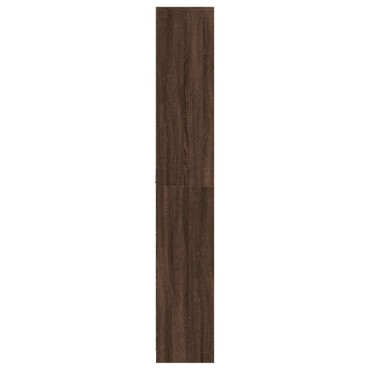 vidaXL Ντουλάπι με LED Δρυς 41,5x32,5x200cm από Επεξεργασμένο Ξύλο 1 τεμ.