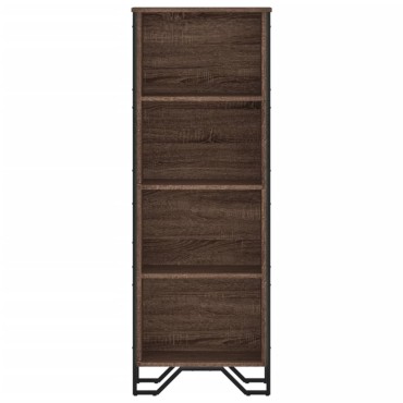 vidaXL Βιβλιοθήκη Καφέ Δρυς 50x31x137,5cm από Επεξεργασμένο Ξύλο 1 τεμ.