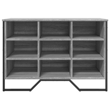 vidaXL Παπουτσοθήκη Γκρι Sonoma 90x38x61,5cm από Επεξεργασμένο Ξύλο