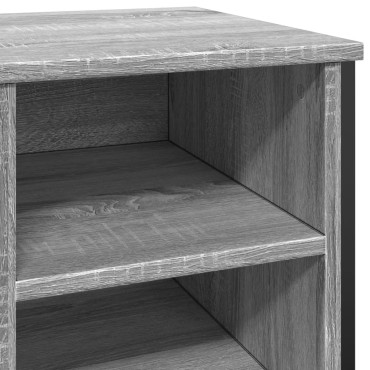 vidaXL Παπουτσοθήκη Γκρι Sonoma 90x38x61,5cm από Επεξεργασμένο Ξύλο