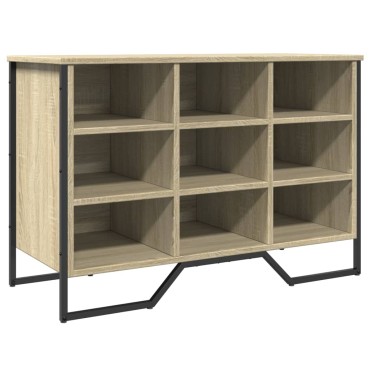 vidaXL Παπουτσοθήκη Sonoma Δρυς 90x38x61,5cm από Επεξεργασμένο Ξύλο